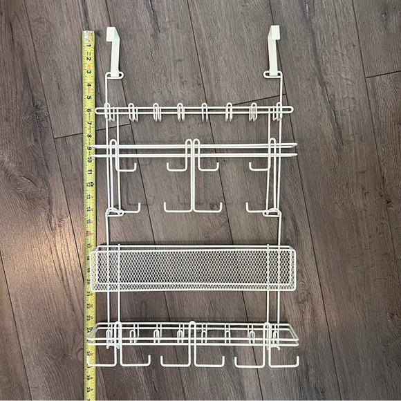 Over-the-Door Jewelry Organizer - White Metal - Picture 3 of 8